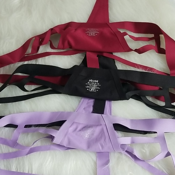 JOJOE ANDIE THONG 3 PIECE 1 BLK,1 LILAC,1 WINE RED - Picture 8 of 9